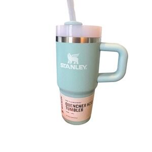 Stanley Flowstate Quencher H2O Tumbler 14 oz Light Aqua Insulated with Straw‎